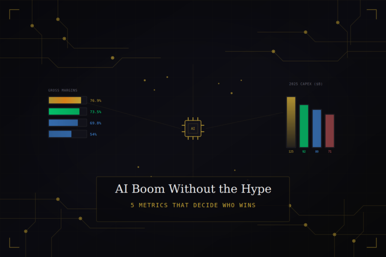 5 metrics to evaluate AI stocks - circuit board data visualization